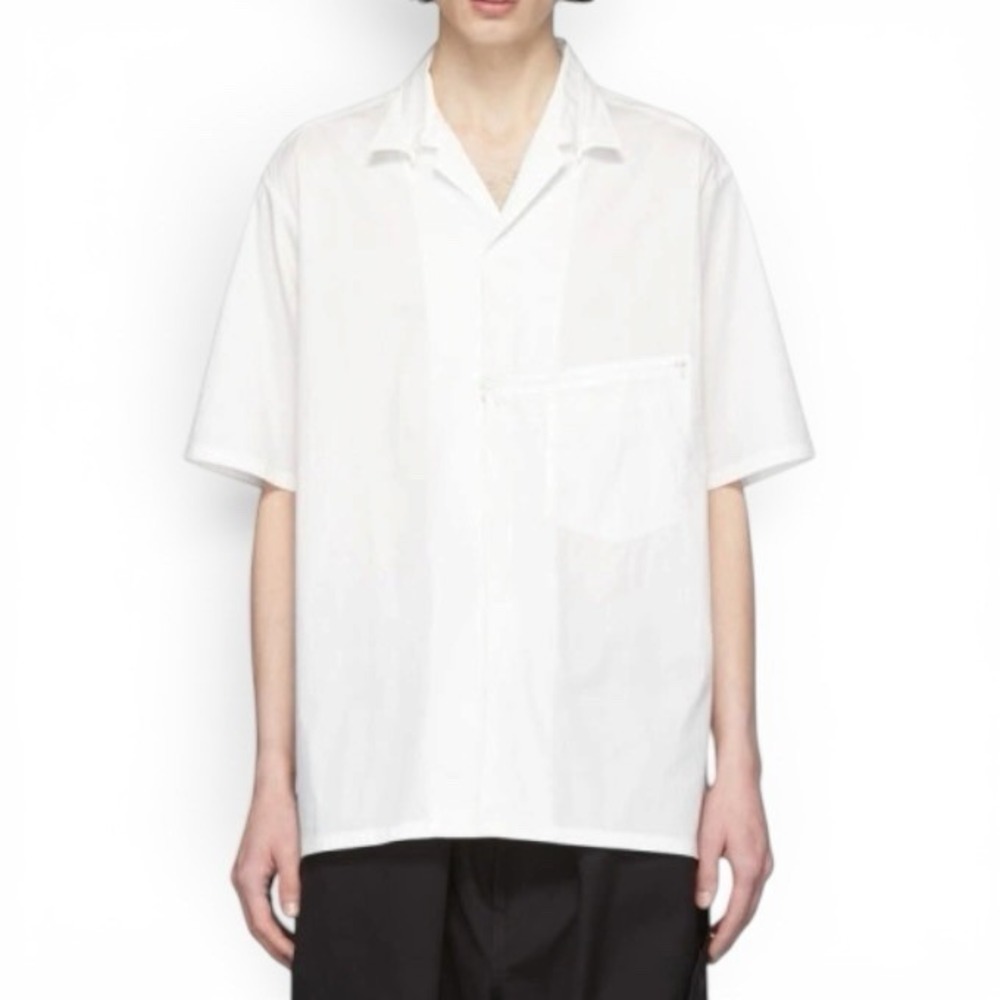 Yohji Yamamoto Y-3 Classic White Short Sleeve Shirt Men's Medium 2019 Adidas